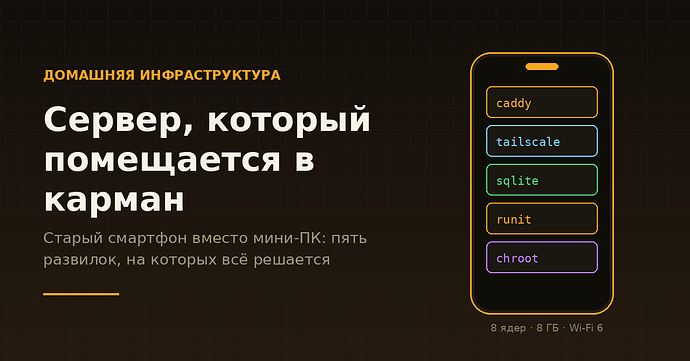 Старый смартфон как домашний сервер