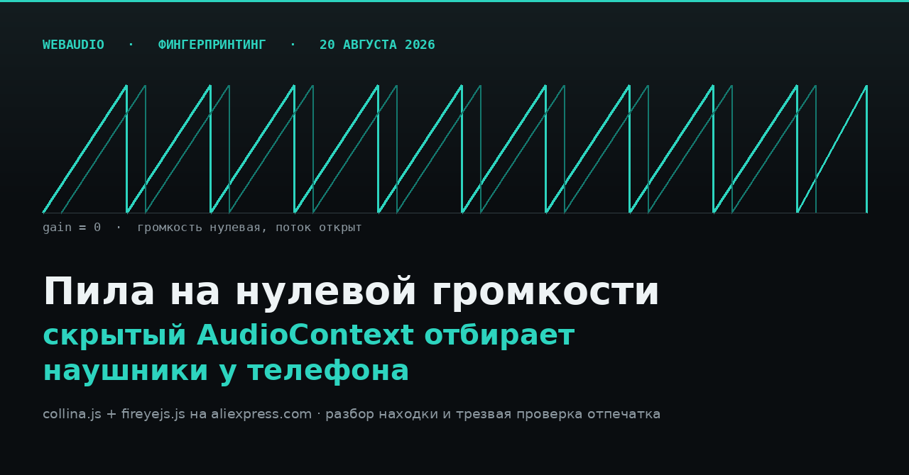 Скрытый AudioContext и Bluetooth-мультипойнт